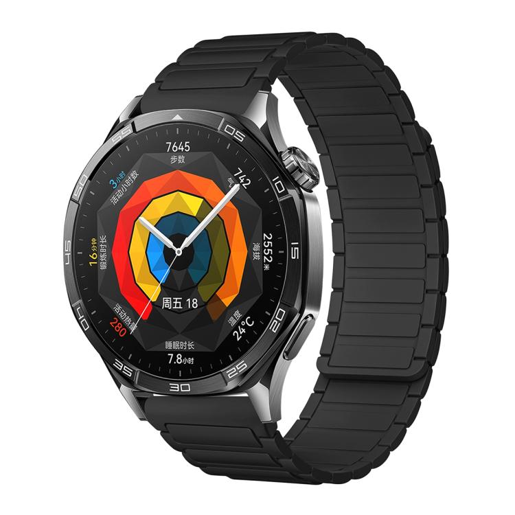 Cinturino per orologio magnetico in silicone con tre perline, 18mm