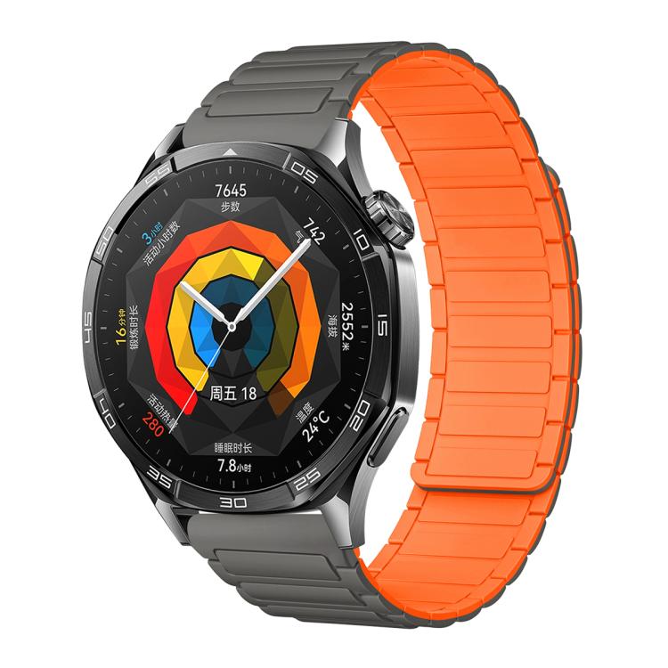 Cinturino per orologio magnetico in silicone con tre perline, 18mm