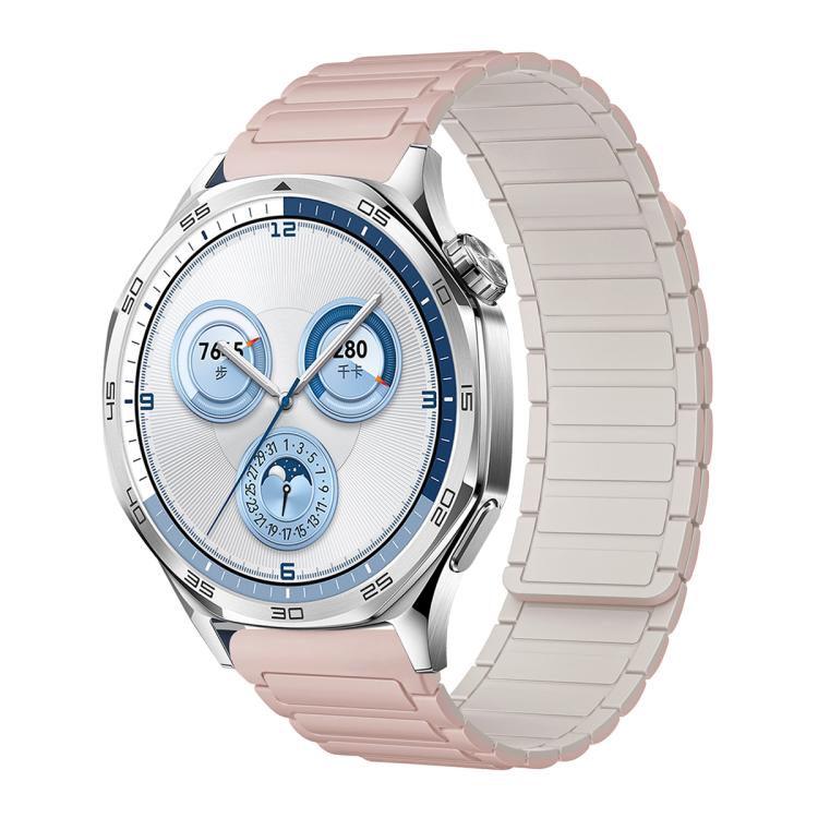 Cinturino per orologio magnetico in silicone con tre perline, 18mm