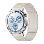 Cinturino per orologio magnetico in silicone con tre perline, 18mm