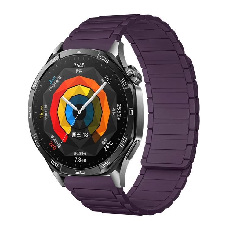 Cinturino per orologio magnetico in silicone con tre perline, 18mm