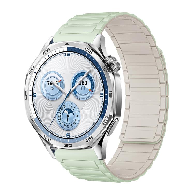 Cinturino per orologio magnetico in silicone con tre perline, 20mm