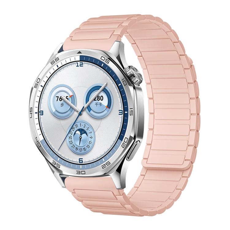 Cinturino per orologio magnetico in silicone con tre perline, 20mm