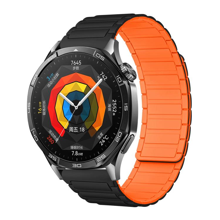 Cinturino per orologio magnetico in silicone con tre perline, 20mm