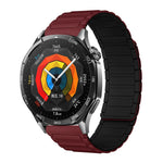 Cinturino per orologio magnetico in silicone con tre perline, 20mm