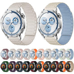 Cinturino per orologio magnetico in silicone con tre perline, 22mm