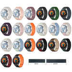 Cinturino per orologio magnetico in silicone con tre perline, 22mm