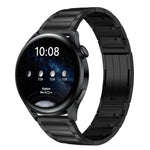 Cinturino per orologio in acciaio inossidabile con fibbia a sgancio rapido e tre perline., 22mm