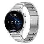 Cinturino per orologio in acciaio inossidabile con fibbia a sgancio rapido e tre perline., 22mm