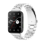 Cinturino per orologio in lega di titanio con fibbia piatta a tre perline., For OPPO Watch Free, For OPPO Watch 2 46mm, For OPPO Watch 2 42mm, For OPPO Watch 1 41mm, For OPPO Watch 1 46mm