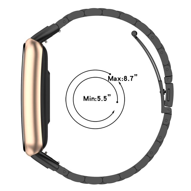 Cinturino per orologio in lega di titanio con fibbia piatta a tre perline., For OPPO Watch Free, For OPPO Watch 2 46mm, For OPPO Watch 2 42mm, For OPPO Watch 1 41mm, For OPPO Watch 1 46mm