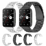 Cinturino per orologio in lega di titanio con fibbia piatta a tre perline., For OPPO Watch Free, For OPPO Watch 2 46mm, For OPPO Watch 2 42mm, For OPPO Watch 1 41mm, For OPPO Watch 1 46mm
