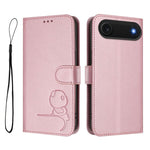 Custodia per telefono in pelle con logo Litter Panda in rilievo e protezione RFID, completa di cordino., For iPhone Air, For iPhone 16 Pro Max, For iPhone 16 Pro, For iPhone 16 Plus