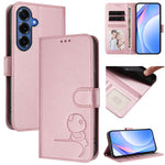 Custodia per telefono in pelle con logo Litter Panda in rilievo e protezione RFID, completa di cordino., For Galaxy S26 FE 5G, For Samsung Galaxy S26+ 5G, For Samsung Galaxy S26 Edge 5G, For Samsung Galaxy S26 Ultra 5G
