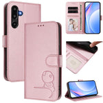 Custodia per telefono in pelle con logo Litter Panda in rilievo e protezione RFID, completa di cordino., For Samsung Galaxy M56 5G, For Samsung Galaxy F16 5G / M16 5G, For Samsung Galaxy F06 5G / M06 5G, For Samsung Galaxy M35 5G