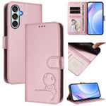 Custodia per telefono in pelle con logo Litter Panda in rilievo e protezione RFID, completa di cordino., For Samsung Galaxy M56 5G, For Samsung Galaxy F16 5G / M16 5G, For Samsung Galaxy F06 5G / M06 5G, For Samsung Galaxy M35 5G