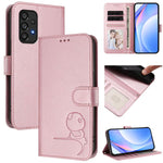 Custodia per telefono in pelle con logo Litter Panda in rilievo e protezione RFID, completa di cordino., For Samsung Galaxy A13 5G / 4G, For Samsung Galaxy A53 5G, For Samsung Galaxy A73 5G, For Samsung Galaxy A33 5G