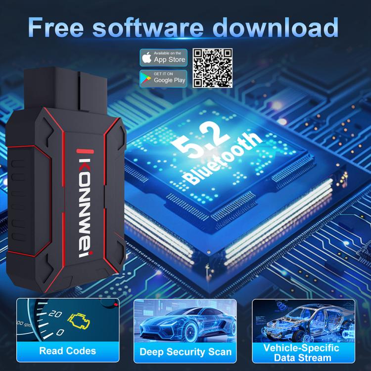 KONNWEI MAXOBD Scanner per sistema auto completo Strumento diagnostico OBD2 Lettura codici