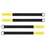 Set da 2 pezzi per Tesla Model Y / 3 Interruttore meccanico per portiera posteriore, maniglia, cordino di sicurezza esteso per sblocco manuale della portiera.