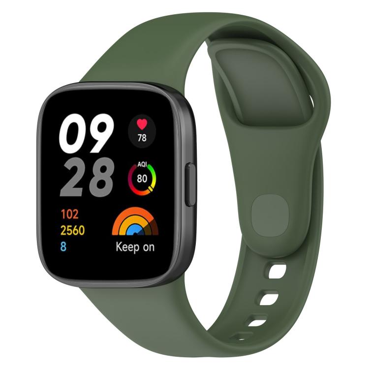 Cinturino per orologio xDfind in silicone tinta unita con bottone, For Redmi Watch 3