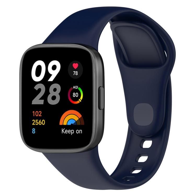 Cinturino per orologio xDfind in silicone tinta unita con bottone, For Redmi Watch 3
