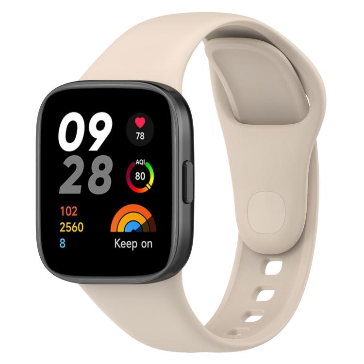 Cinturino per orologio xDfind in silicone tinta unita con bottone, For Redmi Watch 3