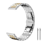 Cinturino per orologio xDfind in acciaio inossidabile massiccio a sette maglie, 14mm, 18mm, 20mm, 22mm