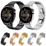 Cinturino per orologio xDfind in acciaio inossidabile massiccio a sette maglie, 14mm, 18mm, 20mm, 22mm