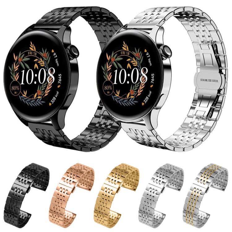 Cinturino per orologio xDfind in acciaio inossidabile massiccio a sette maglie, 14mm, 18mm, 20mm, 22mm