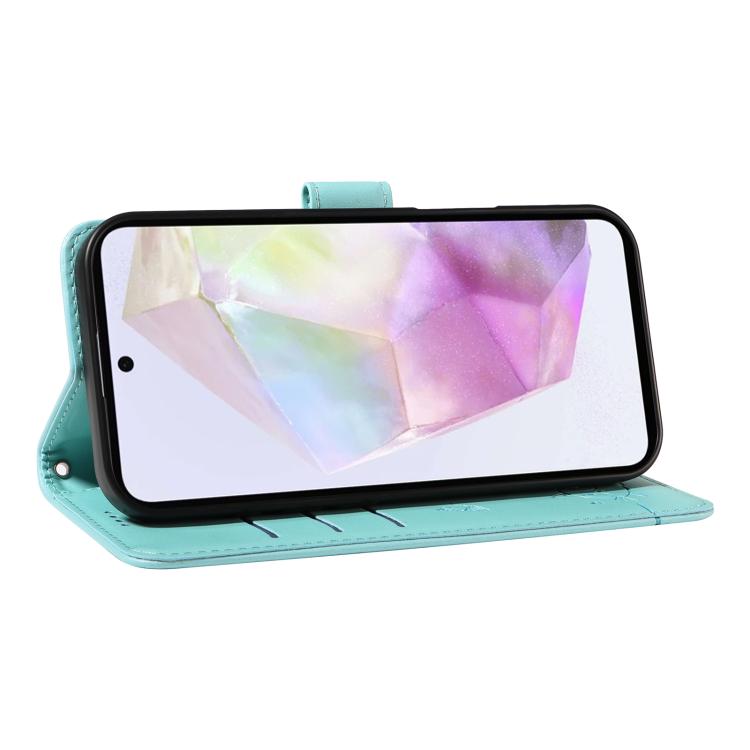 Adorabile custodia per telefono in pelle con motivo a rilievo di gatti., For Samsung Galaxy A36 5G / M56 5G, For Samsung Galaxy A56 5G