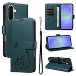 Adorabile custodia per telefono in pelle con motivo a rilievo di gatti., For Samsung Galaxy A57 5G, For Samsung Galaxy A37 5G, For Galaxy A27 5G, For Samsung Galaxy A07 5G