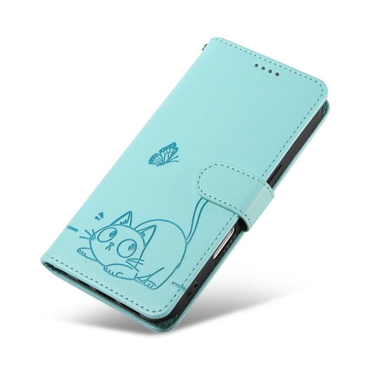 Adorabile custodia per telefono in pelle con motivo a rilievo di gatti., For Samsung Galaxy A57 5G, For Samsung Galaxy A37 5G, For Galaxy A27 5G, For Samsung Galaxy A07 5G