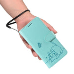 Adorabile custodia per telefono in pelle con motivo a rilievo di gatti., For Samsung Galaxy A57 5G, For Samsung Galaxy A37 5G, For Galaxy A27 5G, For Samsung Galaxy A07 5G