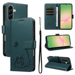 Adorabile custodia per telefono in pelle con motivo a rilievo di gatti., For Samsung Galaxy A57 5G, For Samsung Galaxy A37 5G, For Galaxy A27 5G, For Samsung Galaxy A07 5G