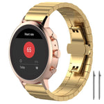Cinturino per orologio xDfind in acciaio inossidabile massiccio con una sola perlina in bambù., 18mm, 20mm, 22mm, 14mm
