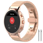 Cinturino per orologio xDfind in acciaio inossidabile massiccio con una sola perlina in bambù., 18mm, 20mm, 22mm, 14mm