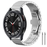 Cinturino per orologio xDfind in acciaio inossidabile massiccio con una sola perlina in bambù., 18mm, 20mm, 22mm, 14mm