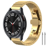 Cinturino per orologio xDfind in acciaio inossidabile massiccio con una sola perlina in bambù., 18mm, 20mm, 22mm, 14mm