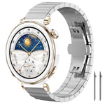 Cinturino per orologio xDfind in acciaio inossidabile massiccio con una sola perlina in bambù., 18mm, 20mm, 22mm, 14mm