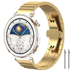 Cinturino per orologio xDfind in acciaio inossidabile massiccio con una sola perlina in bambù., 18mm, 20mm, 22mm, 14mm