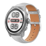Cinturino per orologio xDfind Flat Head Black Shark in pelle a grana fine, 20mm For COROS APEX 2 42mm / PACE 2