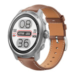 Cinturino per orologio xDfind Flat Head Black Shark in pelle a grana fine, 20mm For COROS APEX 2 42mm / PACE 2