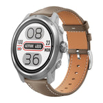 Cinturino per orologio xDfind Flat Head Black Shark in pelle a grana fine, 20mm For COROS APEX 2 42mm / PACE 2