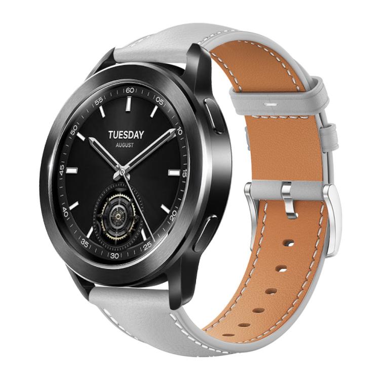 Cinturino per orologio xDfind Flat Head Black Shark in pelle a grana fine, 22mm For Xiaomi Watch S3/2 Pro/S2/S1, 22mm For Xiaomi Haylou Watch LS09B / LS05S / LS10, 20mm For Xiaomi Haylou RS4 Plus LS11 / LS12