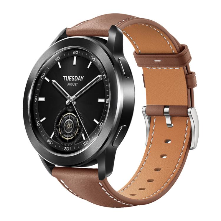 Cinturino per orologio xDfind Flat Head Black Shark in pelle a grana fine, 22mm For Xiaomi Watch S3/2 Pro/S2/S1, 22mm For Xiaomi Haylou Watch LS09B / LS05S / LS10, 20mm For Xiaomi Haylou RS4 Plus LS11 / LS12
