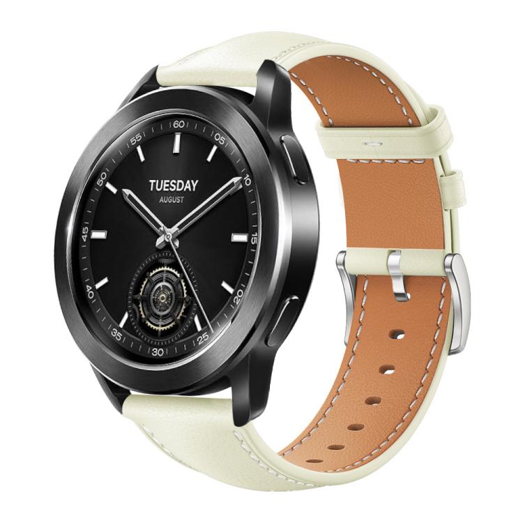Cinturino per orologio xDfind Flat Head Black Shark in pelle a grana fine, 22mm For Xiaomi Watch S3/2 Pro/S2/S1, 22mm For Xiaomi Haylou Watch LS09B / LS05S / LS10, 20mm For Xiaomi Haylou RS4 Plus LS11 / LS12