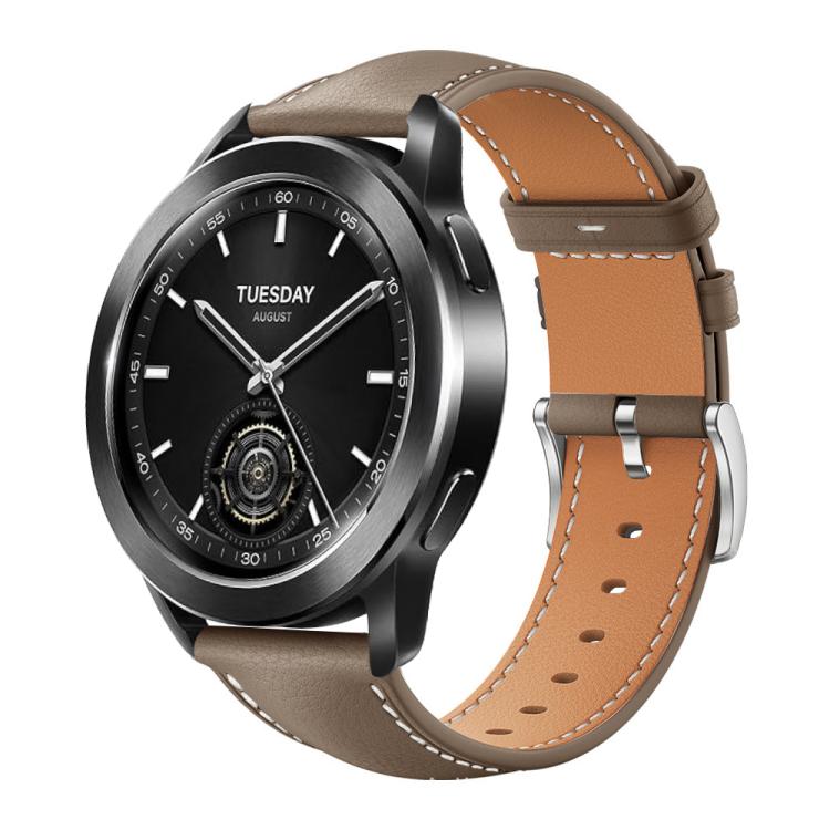 Cinturino per orologio xDfind Flat Head Black Shark in pelle a grana fine, 22mm For Xiaomi Watch S3/2 Pro/S2/S1, 22mm For Xiaomi Haylou Watch LS09B / LS05S / LS10, 20mm For Xiaomi Haylou RS4 Plus LS11 / LS12