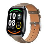 Cinturino per orologio xDfind Flat Head Black Shark in pelle a grana fine, 22mm For Xiaomi Watch S3/2 Pro/S2/S1, 22mm For Xiaomi Haylou Watch LS09B / LS05S / LS10, 20mm For Xiaomi Haylou RS4 Plus LS11 / LS12