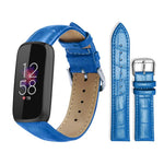 Cinturino per orologio in pelle con fibbia ad ardiglione e texture di bambù xDfind, For Fitbit Charge 6 / 5 18mm, For Fitbit Inspire 3 12mm, For Fitbit Versa 4 / 3 / Sense2 / 1 20mm, For Fitbit Luxe / Special Edition 12mm