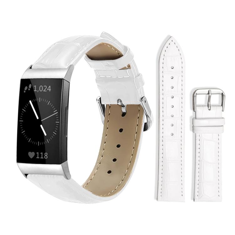 Cinturino per orologio in pelle con fibbia ad ardiglione e texture di bambù xDfind, For Fitbit Inspire 2 / Ace 3 14mm, For Fitbit Versa 2/Versa/Versa Lite/Blaze 22mm, For Fitbit Charge 4 / 3 18mm